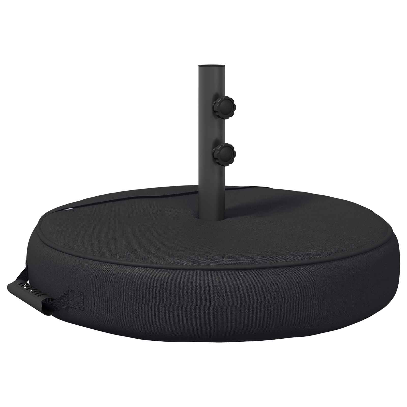 vidaXL Patio Parasolvoet 50 x 50 cm Staal Zwart