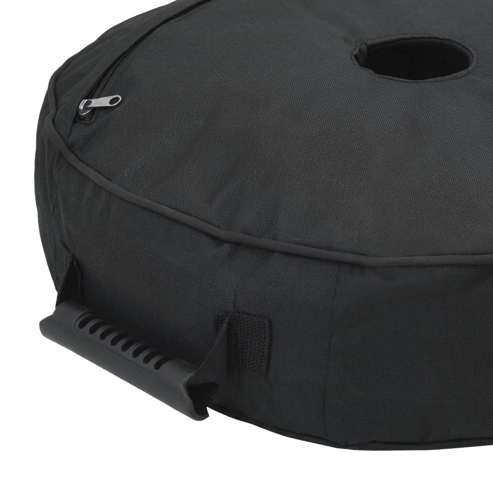 vidaXL Patio Parasolvoet 50 x 50 cm Staal Zwart