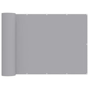 vidaXL Balkon Privacy Scherm 1,2 x 15 m Stof met PU-coating Lichtgrijs
