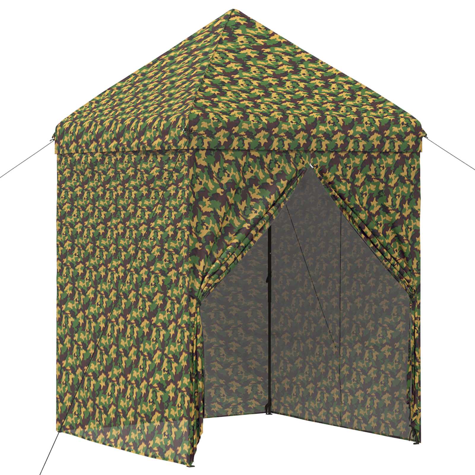 vidaXL Tent met 4 Zijwanden 3 x 4 m Leger Camouflage