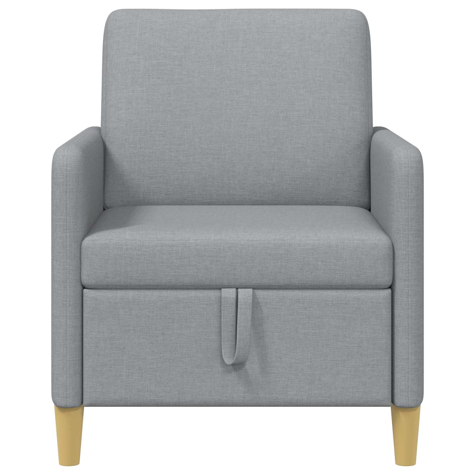 vidaXL Bank met opslag Lichtgrijs 72 x 78 x 87 cm Polyester