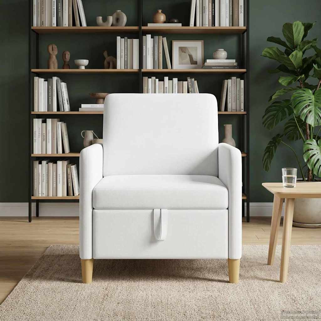 vidaXL Bank met opslag Lichtgrijs 72 x 78 x 87 cm Polyester