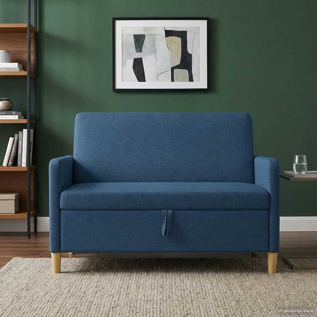 vidaXL Bank met opslag Lichtgrijs 72 x 78 x 87 cm Polyester