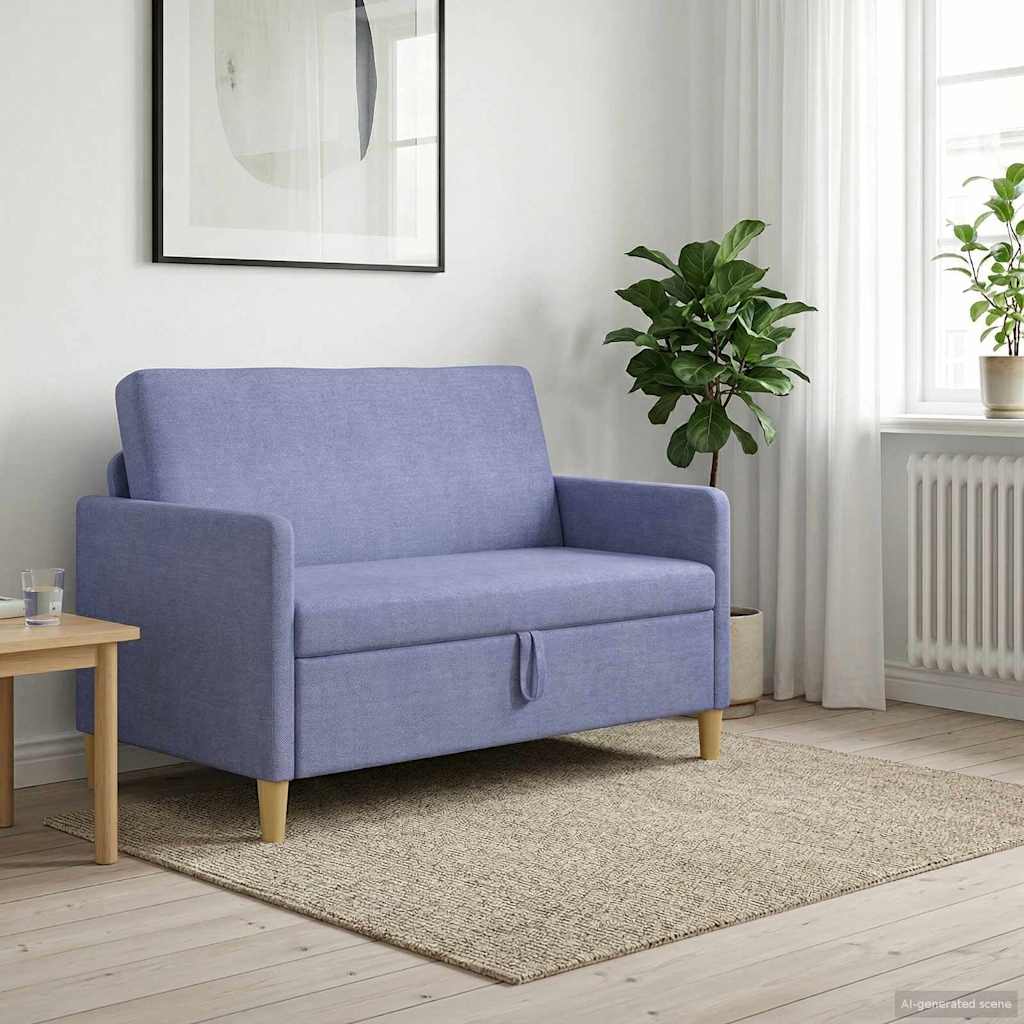 vidaXL Bank met opslag Lichtgrijs 72 x 78 x 87 cm Polyester