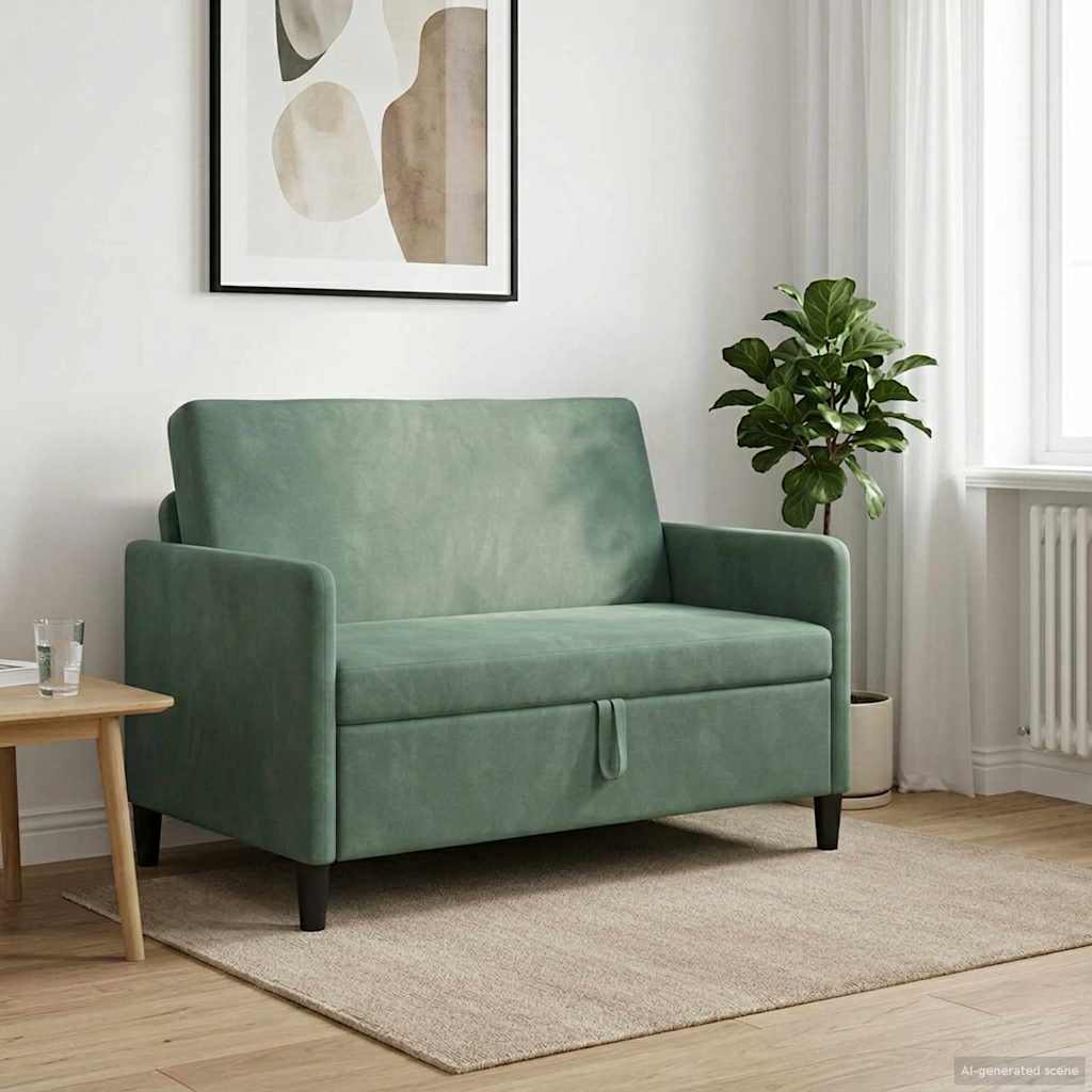 vidaXL Bank met opslag Lichtgrijs 72 x 78 x 87 cm Polyester