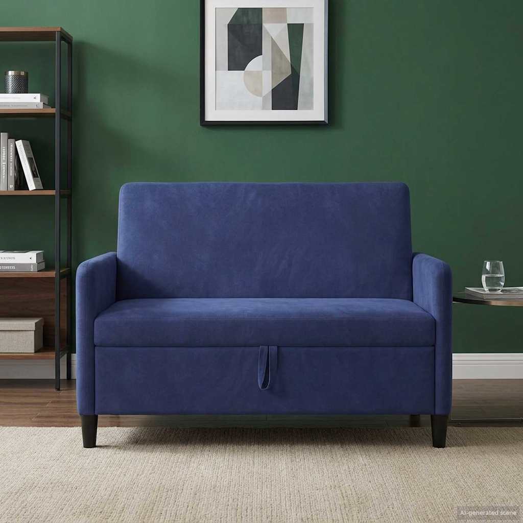 vidaXL Bank met opslag Lichtgrijs 72 x 78 x 87 cm Polyester