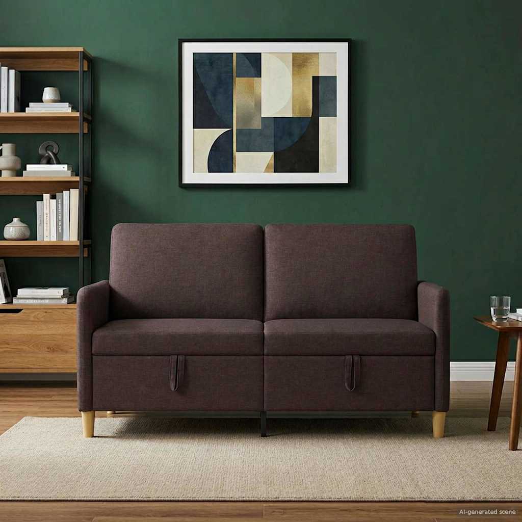 vidaXL Bank met opslag Lichtgrijs 72 x 78 x 87 cm Polyester