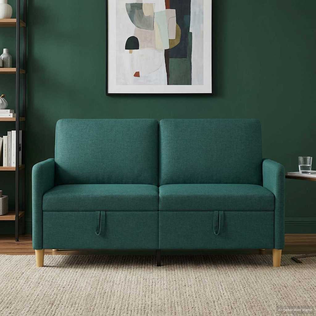 vidaXL Bank met opslag Lichtgrijs 72 x 78 x 87 cm Polyester