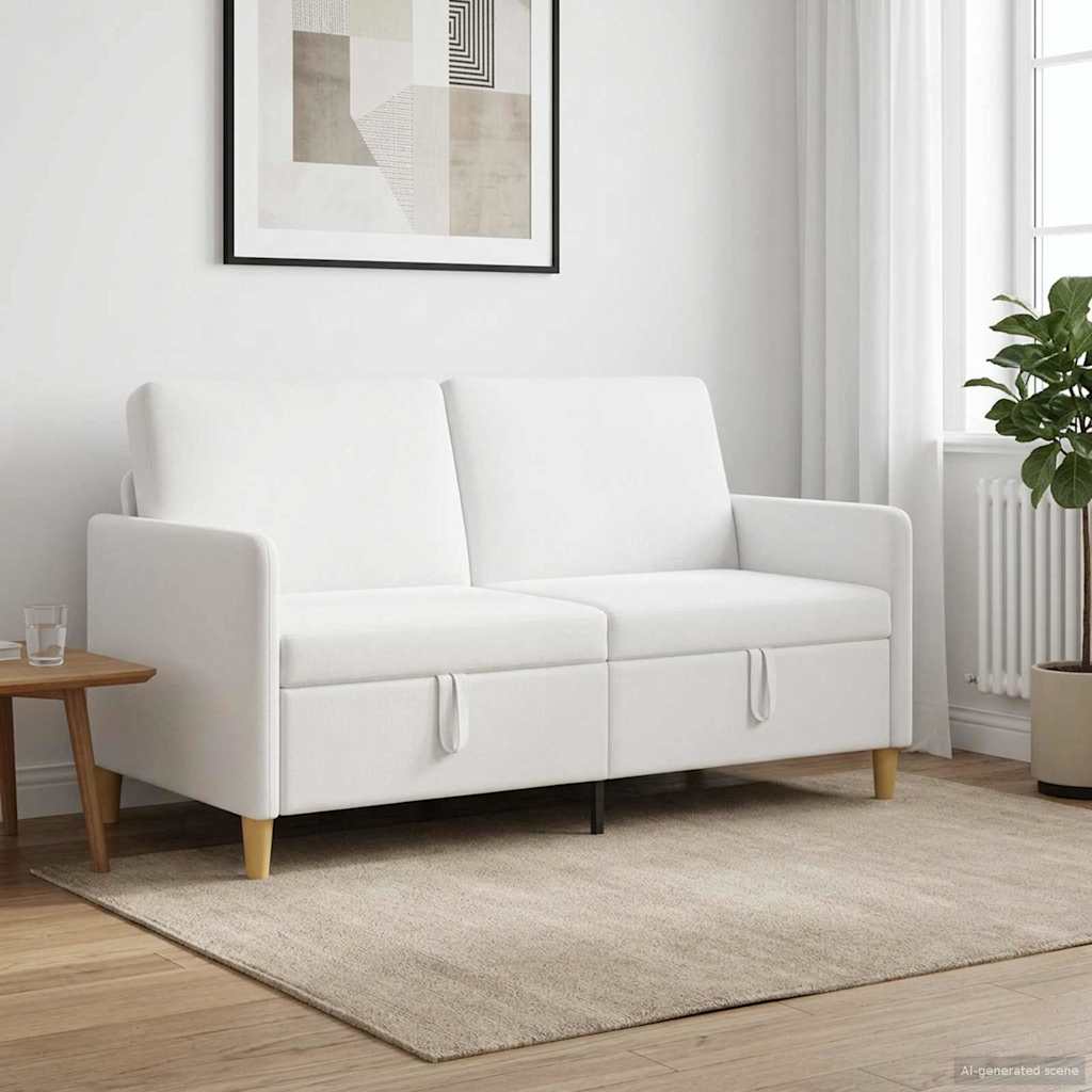 vidaXL Bank met opslag Lichtgrijs 72 x 78 x 87 cm Polyester