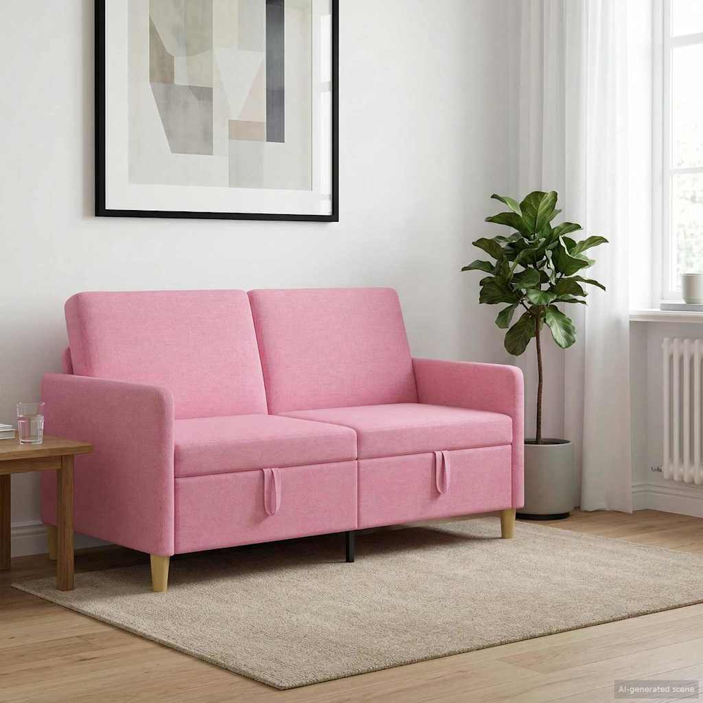 vidaXL Bank met opslag Lichtgrijs 72 x 78 x 87 cm Polyester