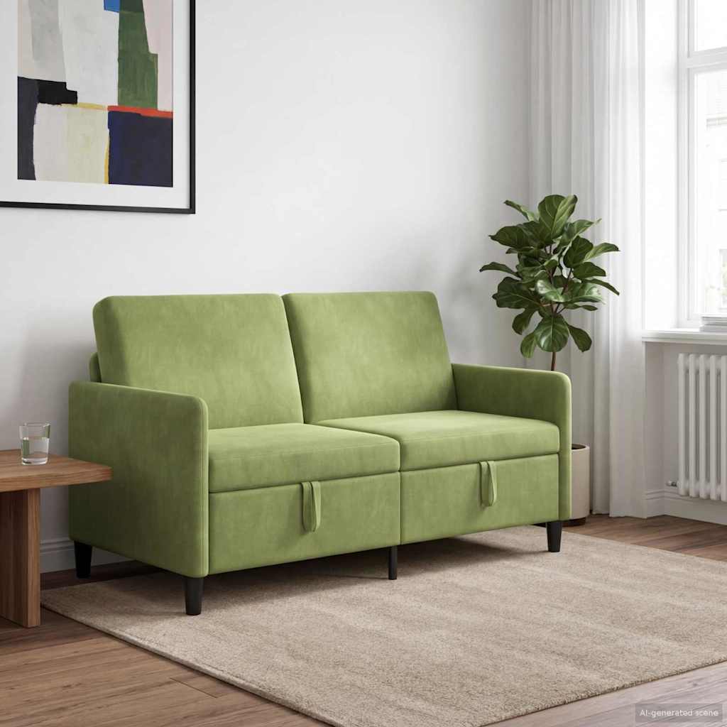 vidaXL Bank met opslag Lichtgrijs 72 x 78 x 87 cm Polyester