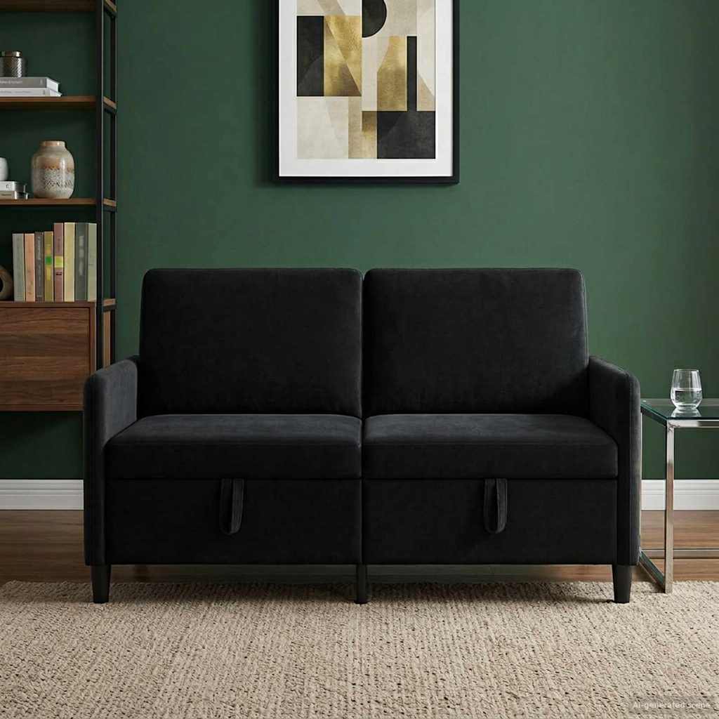 vidaXL Bank met opslag Lichtgrijs 72 x 78 x 87 cm Polyester