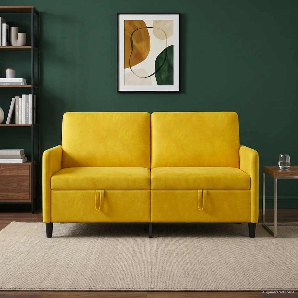 vidaXL Bank met opslag Lichtgrijs 72 x 78 x 87 cm Polyester