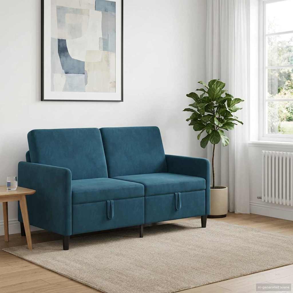 vidaXL Bank met opslag Lichtgrijs 72 x 78 x 87 cm Polyester