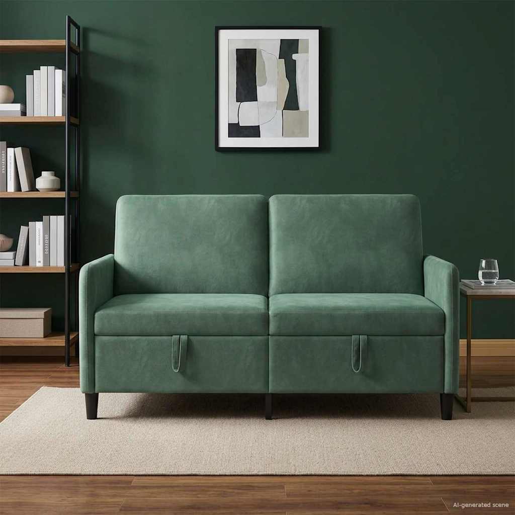 vidaXL Bank met opslag Lichtgrijs 72 x 78 x 87 cm Polyester