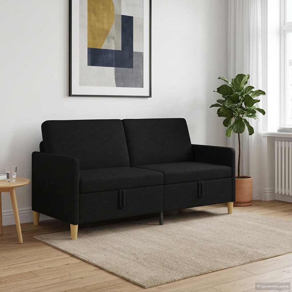vidaXL Bank met opslag Lichtgrijs 72 x 78 x 87 cm Polyester