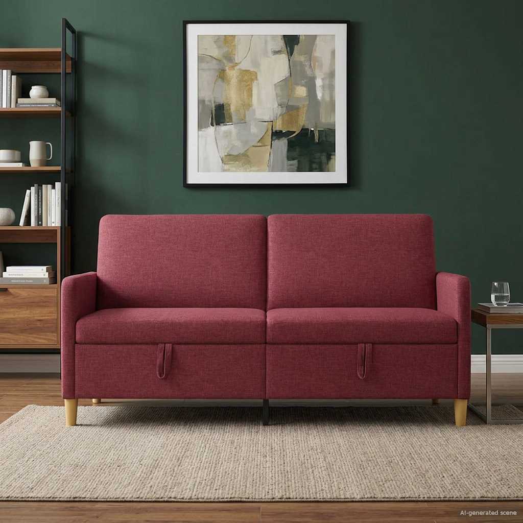vidaXL Bank met opslag Lichtgrijs 72 x 78 x 87 cm Polyester