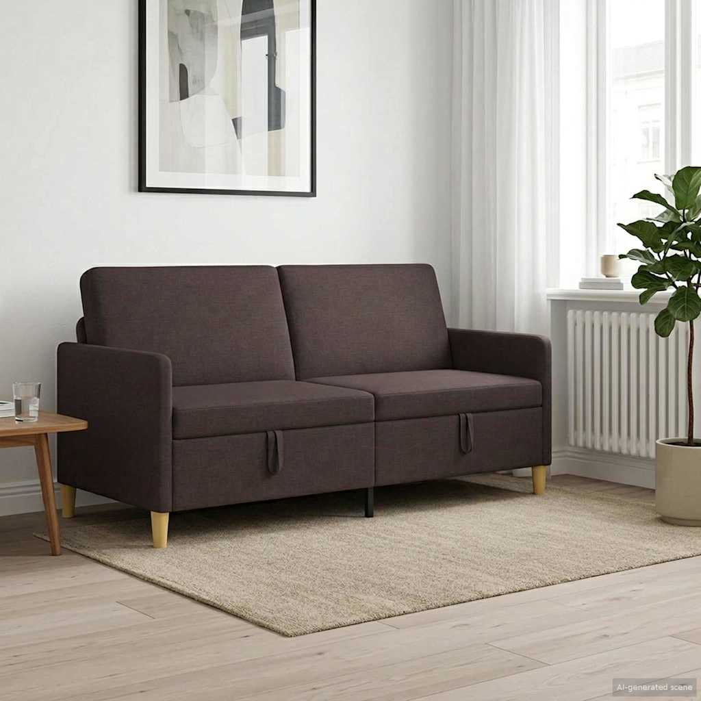 vidaXL Bank met opslag Lichtgrijs 72 x 78 x 87 cm Polyester