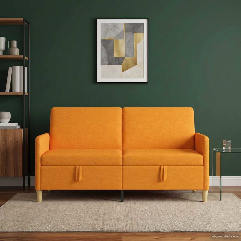 vidaXL Bank met opslag Lichtgrijs 72 x 78 x 87 cm Polyester