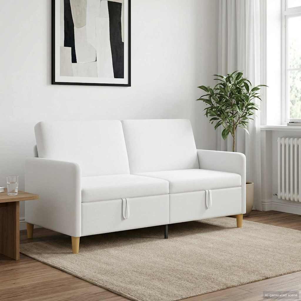 vidaXL Bank met opslag Lichtgrijs 72 x 78 x 87 cm Polyester