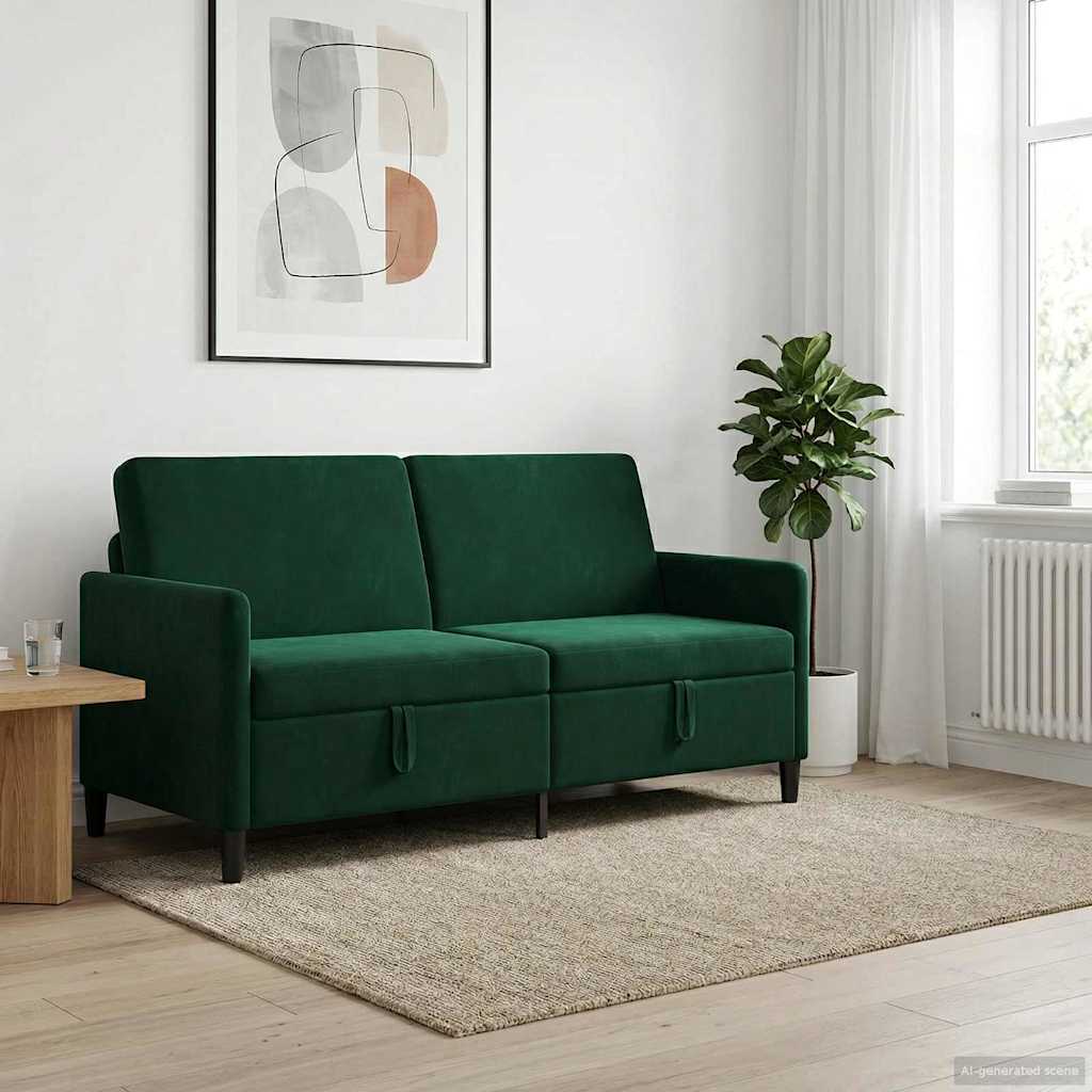 vidaXL Bank met opslag Lichtgrijs 72 x 78 x 87 cm Polyester