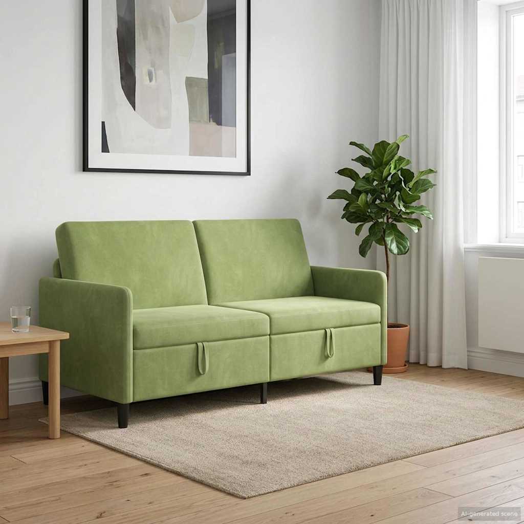 vidaXL Bank met opslag Lichtgrijs 72 x 78 x 87 cm Polyester