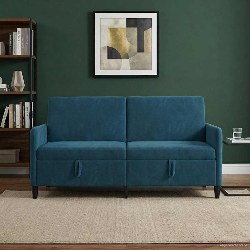 vidaXL Bank met opslag Lichtgrijs 72 x 78 x 87 cm Polyester