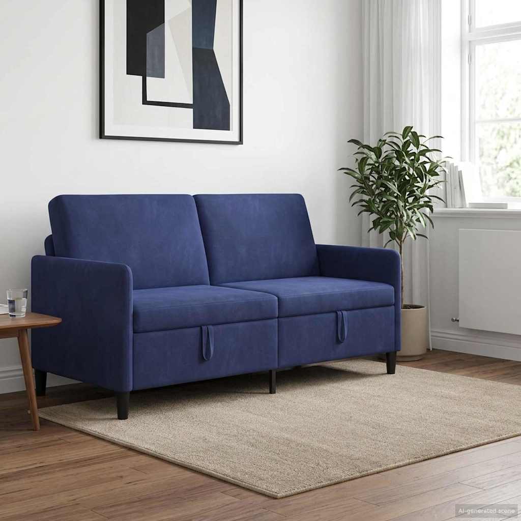 vidaXL Bank met opslag Lichtgrijs 72 x 78 x 87 cm Polyester