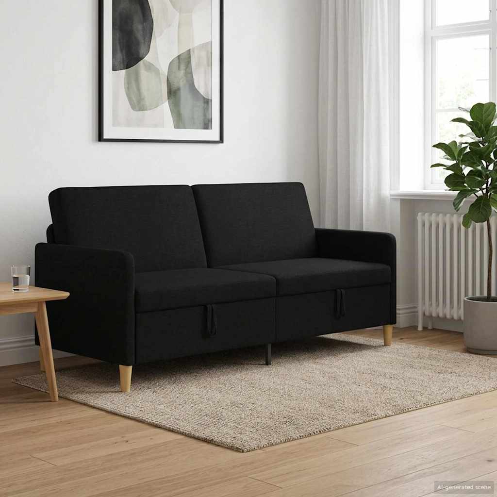 vidaXL Bank met opslag Lichtgrijs 72 x 78 x 87 cm Polyester