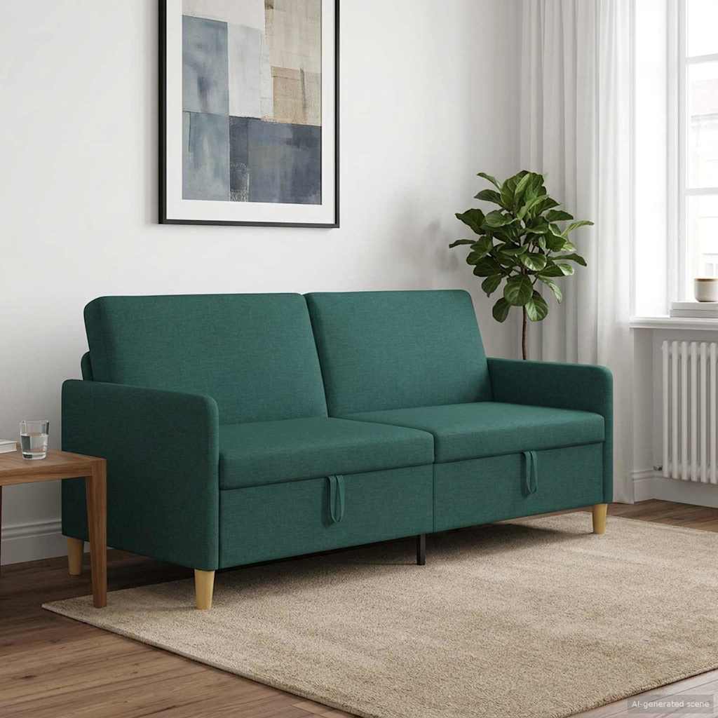 vidaXL Bank met opslag Lichtgrijs 72 x 78 x 87 cm Polyester
