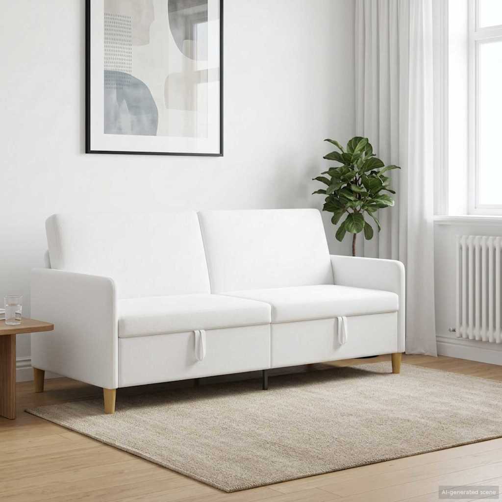 vidaXL Bank met opslag Lichtgrijs 72 x 78 x 87 cm Polyester