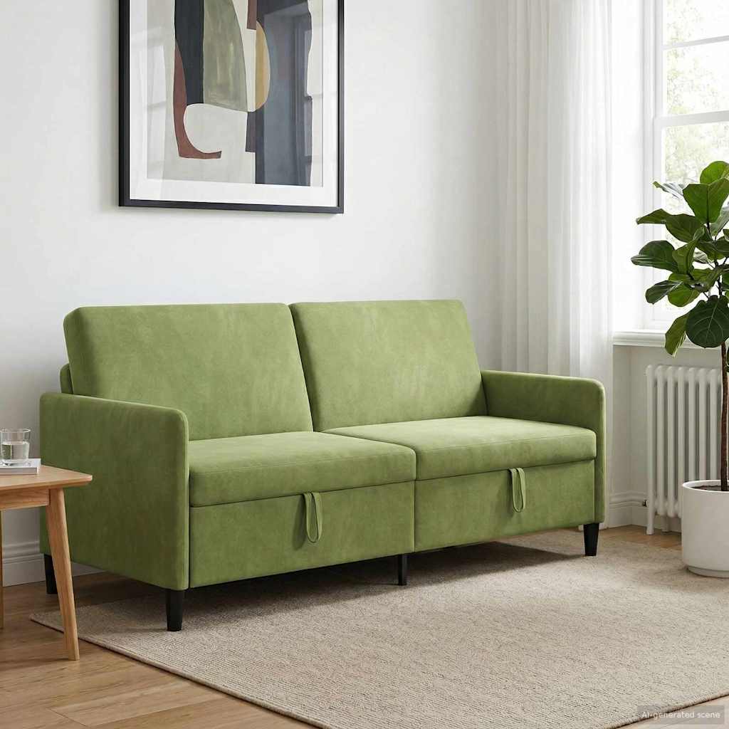 vidaXL Bank met opslag Lichtgrijs 72 x 78 x 87 cm Polyester