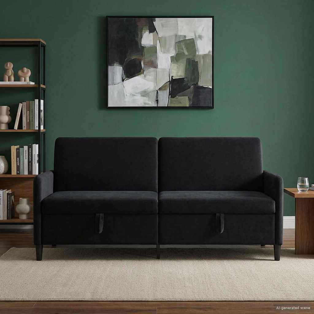 vidaXL Bank met opslag Lichtgrijs 72 x 78 x 87 cm Polyester