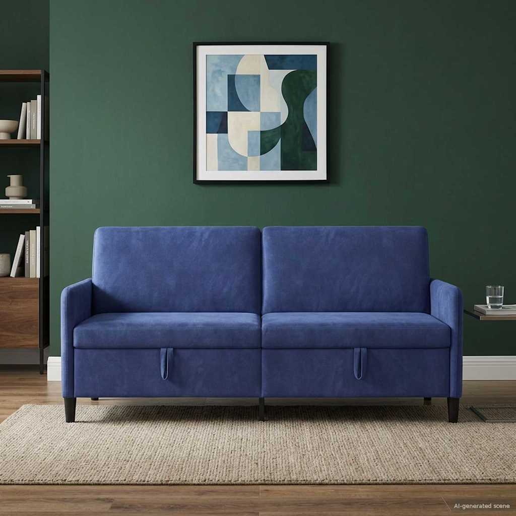 vidaXL Bank met opslag Lichtgrijs 72 x 78 x 87 cm Polyester