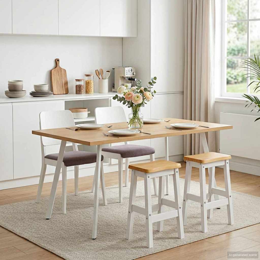VidaXL Hoge Barkruk EKAI 2 pcs Zwart 40 x 29 x 63 cm