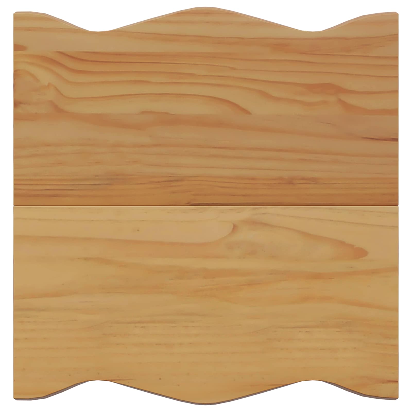 VidaXL Bijzettafel EKAI Zwart 50 x 50 x 45,5 cm Massief grenenhout