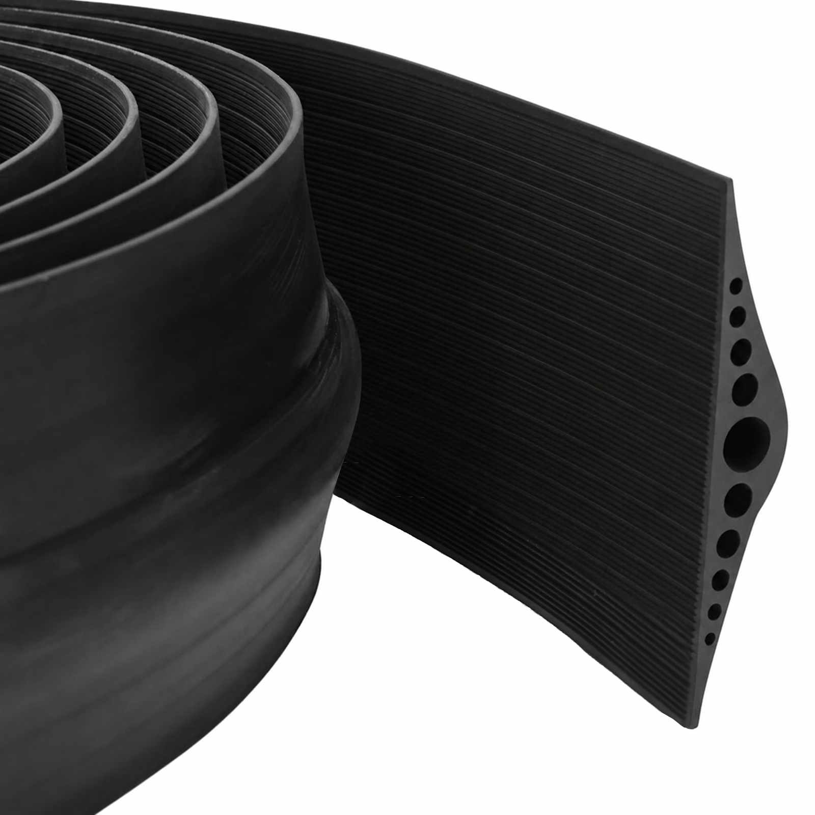 vidaXL Garage Vloerseal Zwart 112 x 20 mm 5,5 m EPDM-rubber