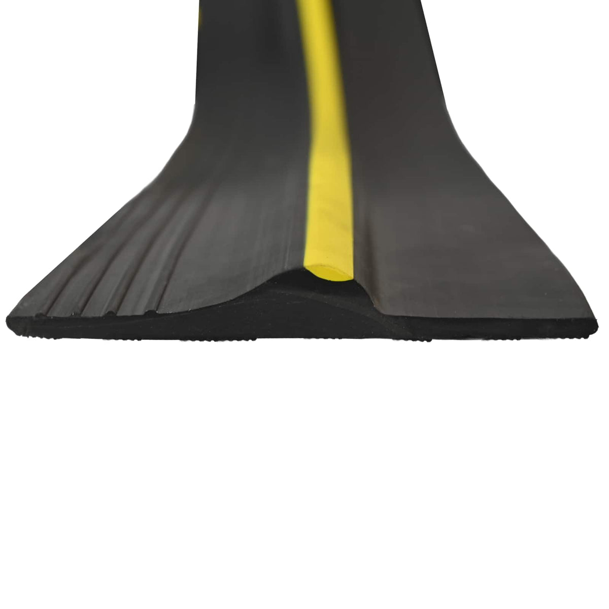 vidaXL Garage Vloerseal Zwart en Geel 12 x 90 mm 5,5 m PVC