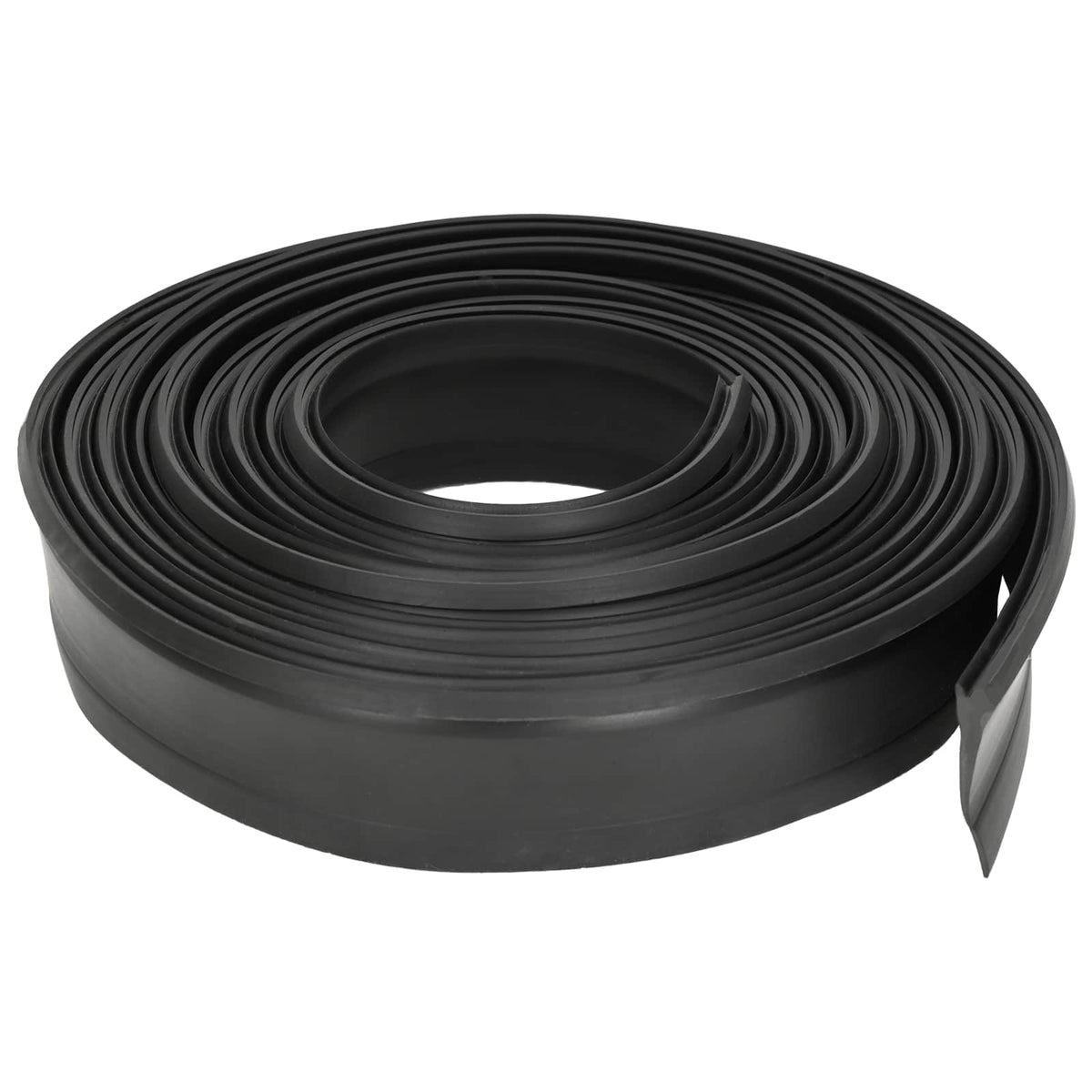 vidaXL Garage Deurafsluiting Zwart 41 x 33 mm 5,5 m PVC