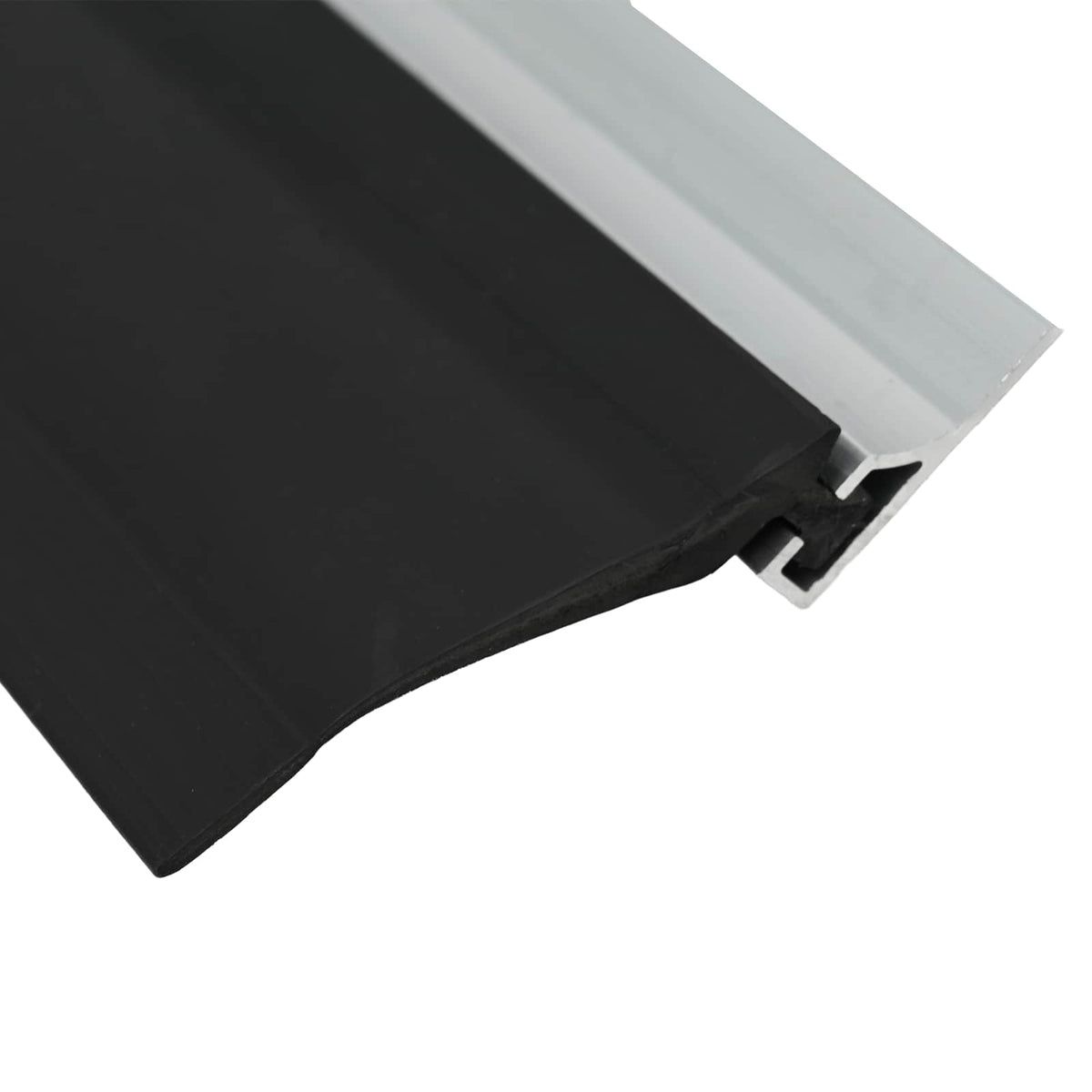 vidaXL Garage Deurafsluiting Zwart 41 x 33 mm 5,5 m PVC