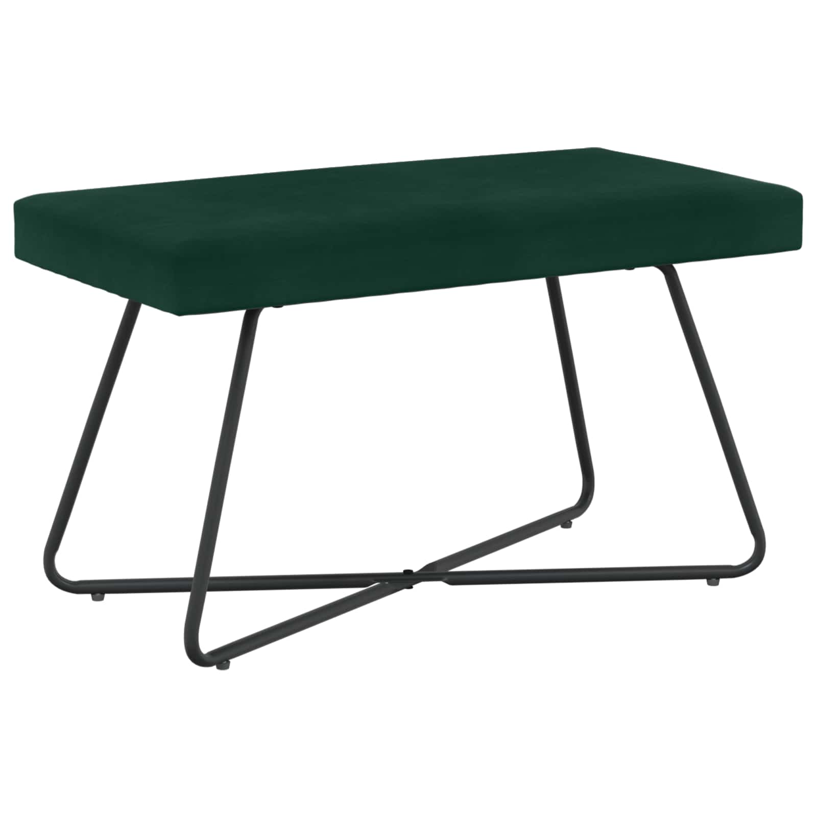 vidaXL Bank Effen Lichtgrijs 80 x 40 x 45 cm Fluweel