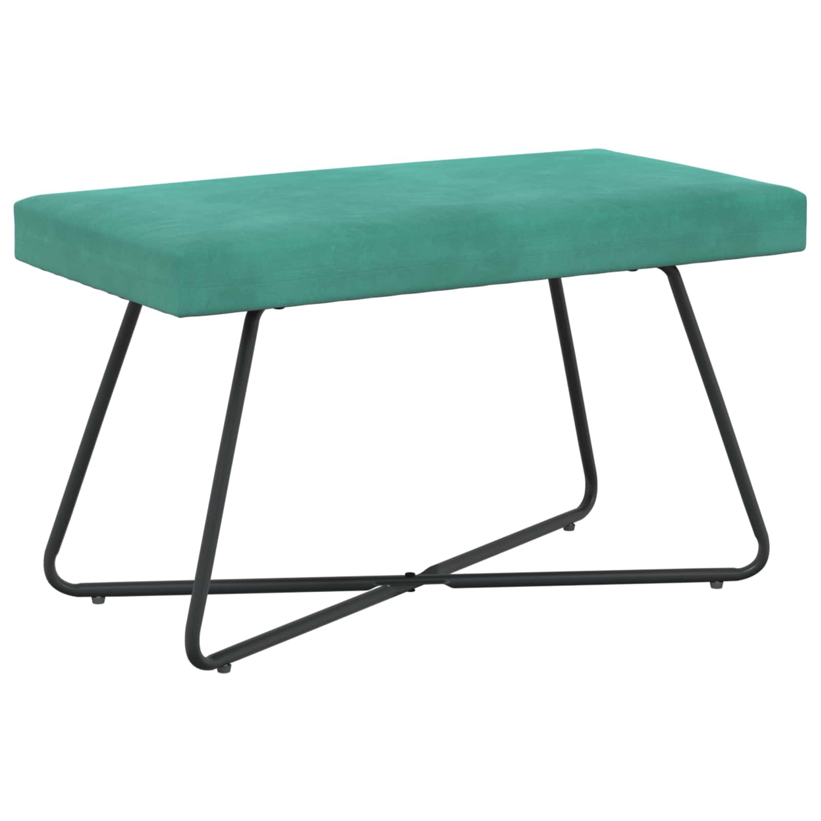 vidaXL Bank Effen Lichtgrijs 80 x 40 x 45 cm Fluweel