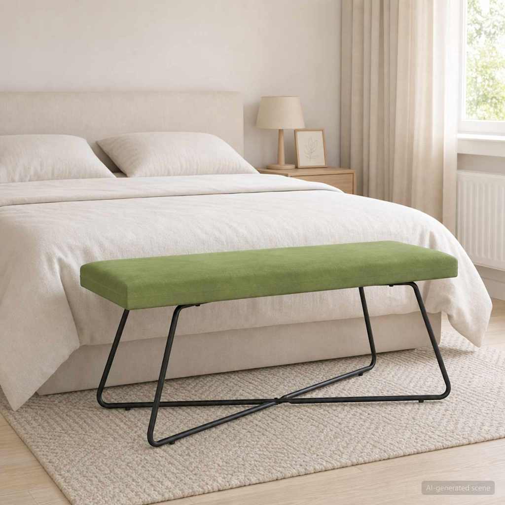 vidaXL Bank Effen Lichtgrijs 80 x 40 x 45 cm Fluweel