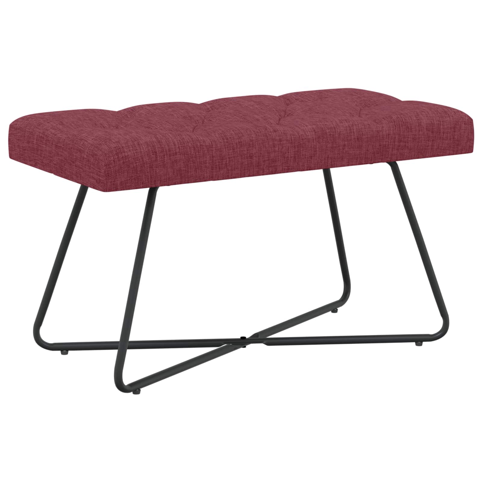 vidaXL Bank met knoopverstelling Lichtgrijs 80 x 40 x 46 cm Stof