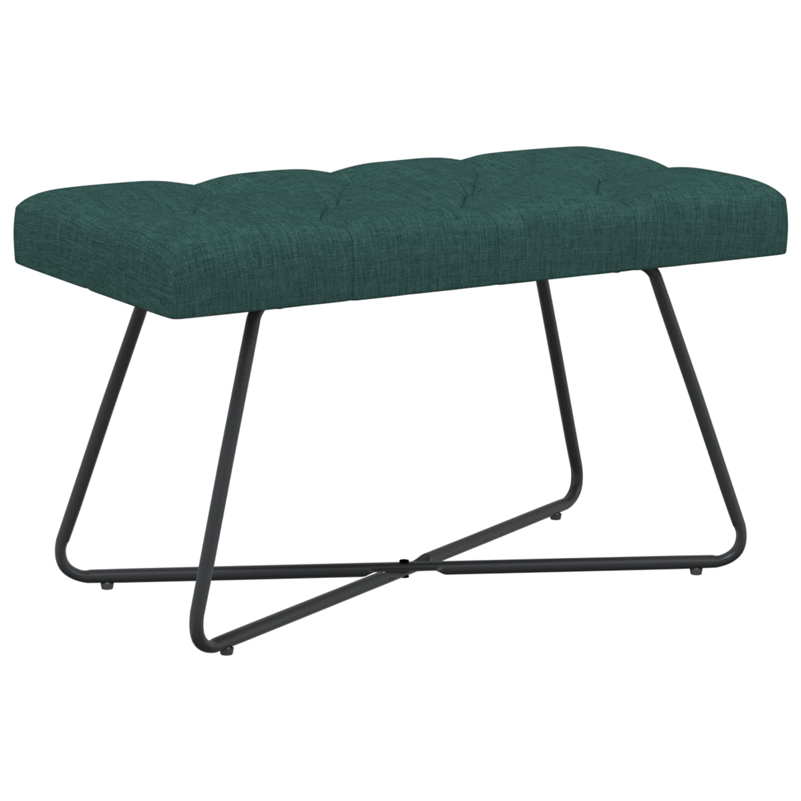 vidaXL Bank met knoopverstelling Lichtgrijs 80 x 40 x 46 cm Stof