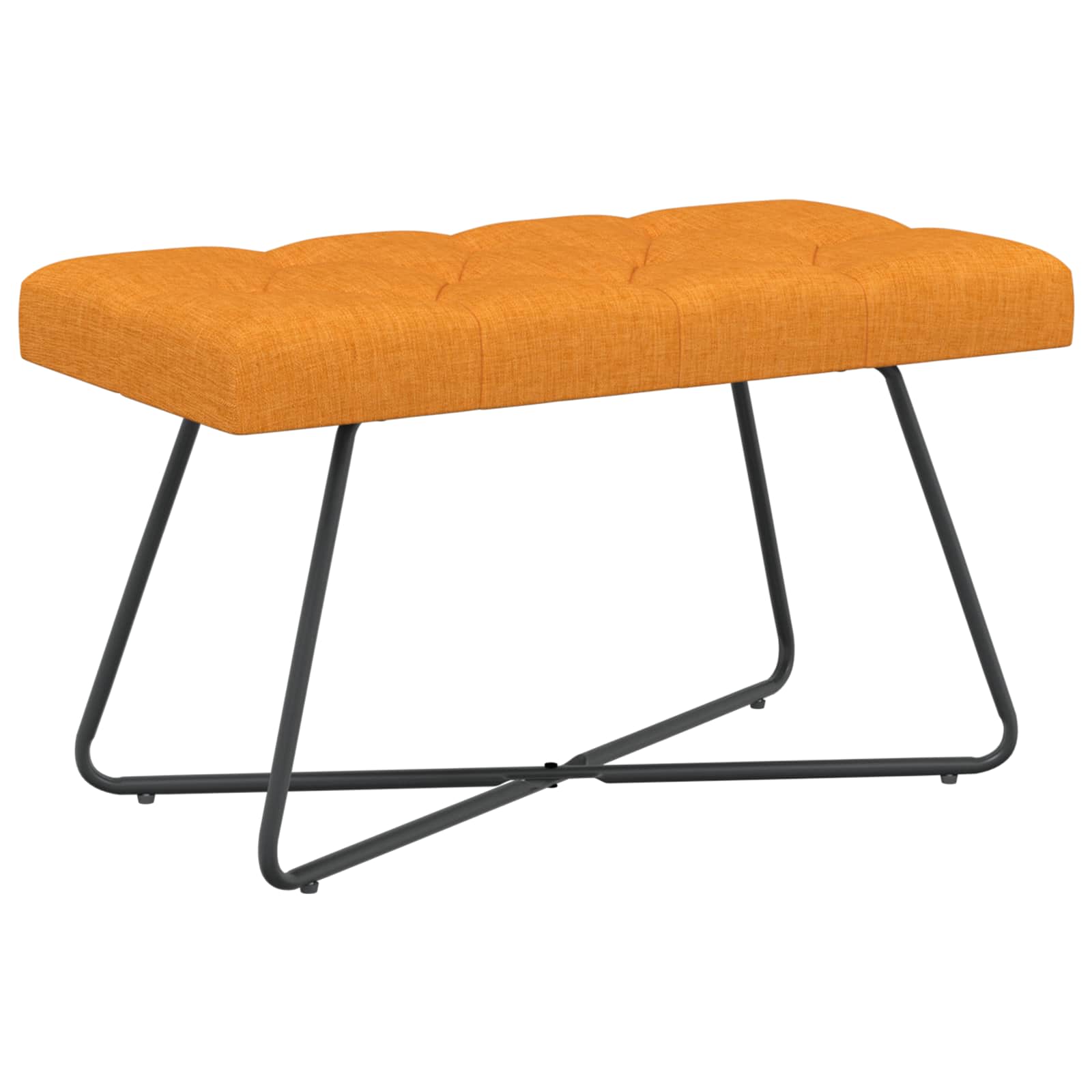 vidaXL Bank met knoopverstelling Lichtgrijs 80 x 40 x 46 cm Stof