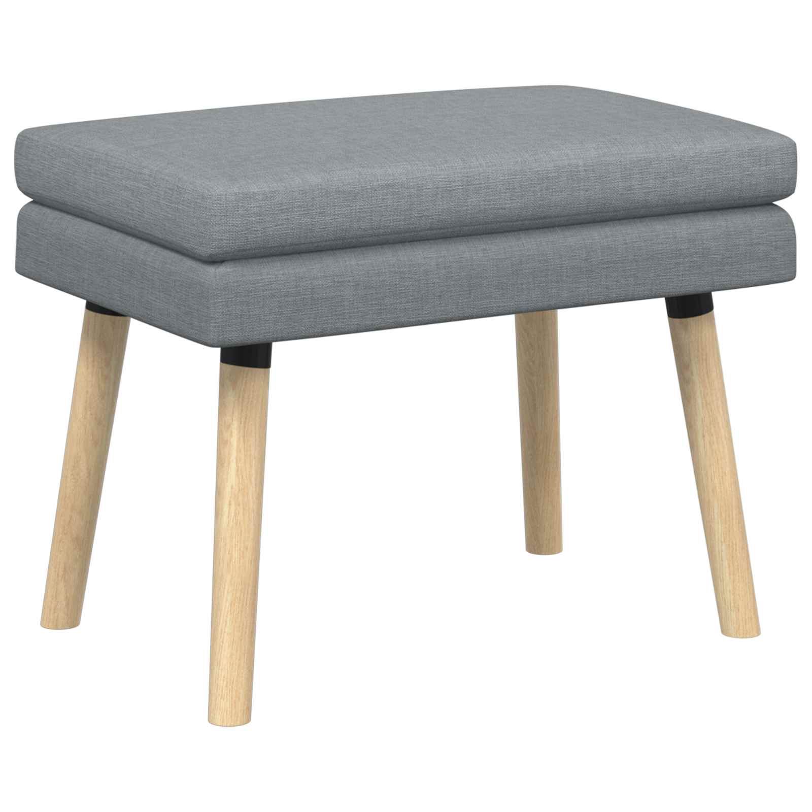 vidaXL Dubbel Laagige Bank Lichtgrijs 60 x 40 x 46 cm Stof