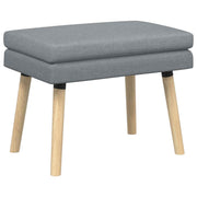 vidaXL Dubbel Laagige Bank Lichtgrijs 60 x 40 x 46 cm Stof