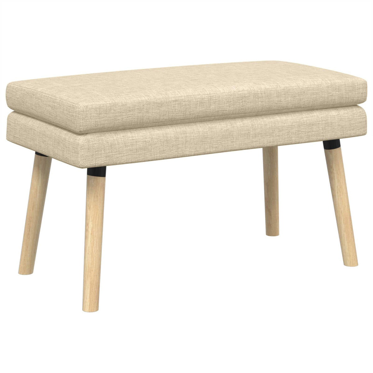 vidaXL Dubbel Laagige Bank Lichtgrijs 60 x 40 x 46 cm Stof