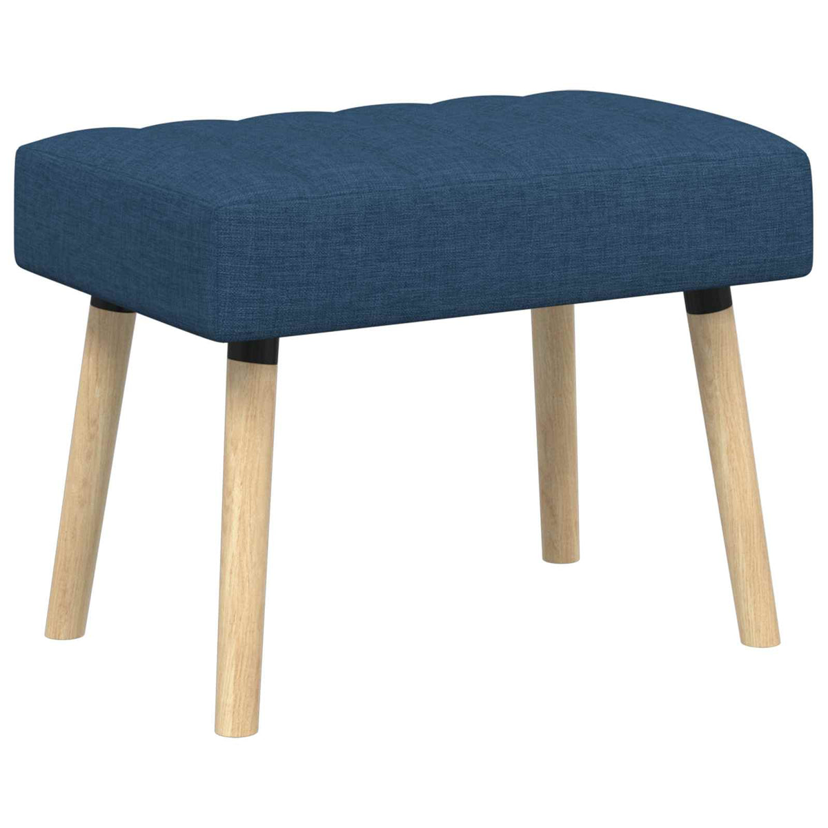 vidaXL Kanaal-geplooide bank Lichtgrijs 60 x 40 x 45 cm Stof